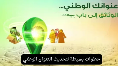 تحديث العنوان الوطني