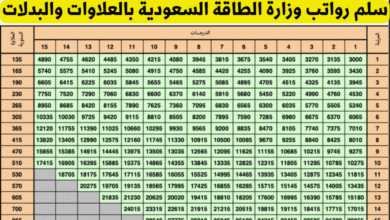 رواتب وزارة الطاقة