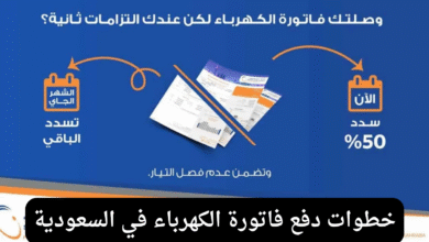 دفع فاتورة الكهرباء