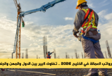 رواتب العمالة في الخليج